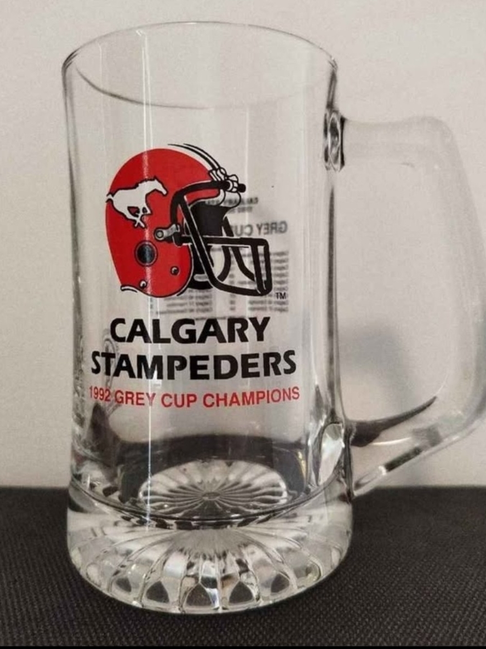 Calgary Stampeders 1992 grey cup champions Beer Mug